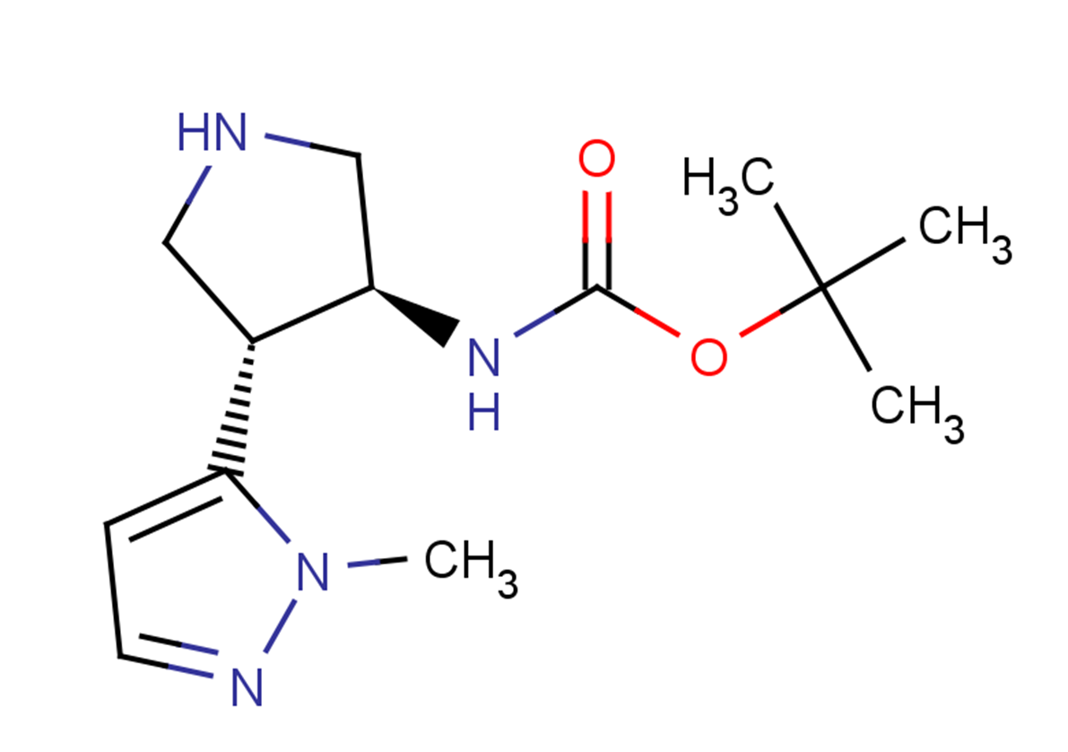 tert-butyl N-[(3S,4R)-4-(1-methyl-1H-pyrazol-5-yl)pyrrolidin-3-yl]carbamate