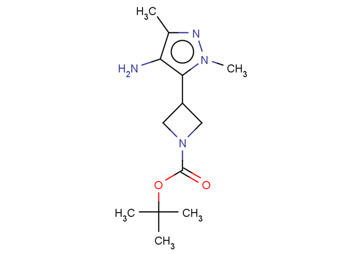 tert-butyl 3-(4-amino-1,3-dimethyl-1H-pyrazol-5-yl)azetidine-1-carboxylate