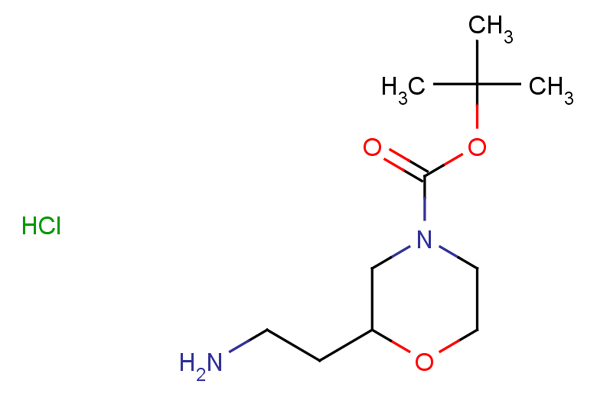 tert-butyl 2-(2-aminoethyl)morpholine-4-carboxylate hydrochloride
