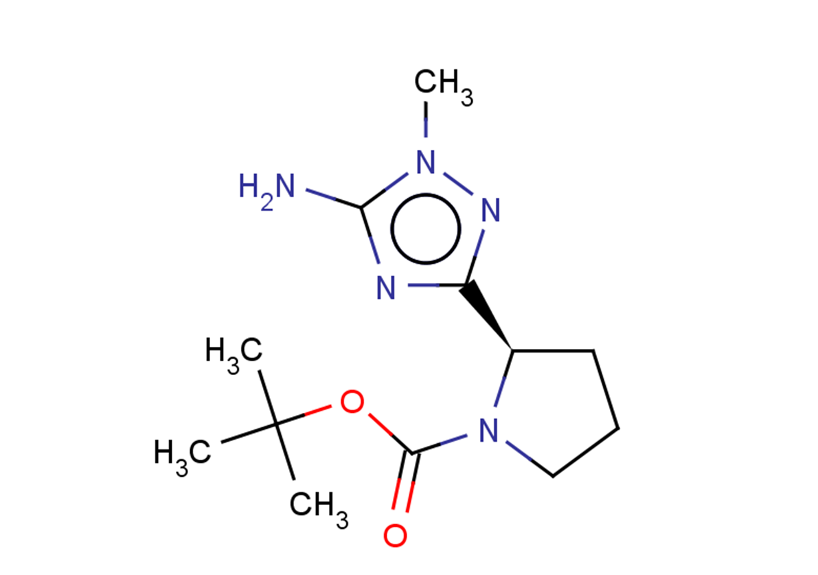 tert-butyl (2R)-2-(5-amino-1-methyl-1H-1,2,4-triazol-3-yl)pyrrolidine-1-carboxylate