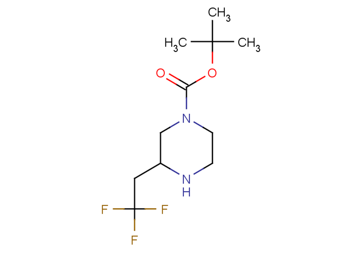 tert-butyl 3-(2,2,2-trifluoroethyl)piperazine-1-carboxylate