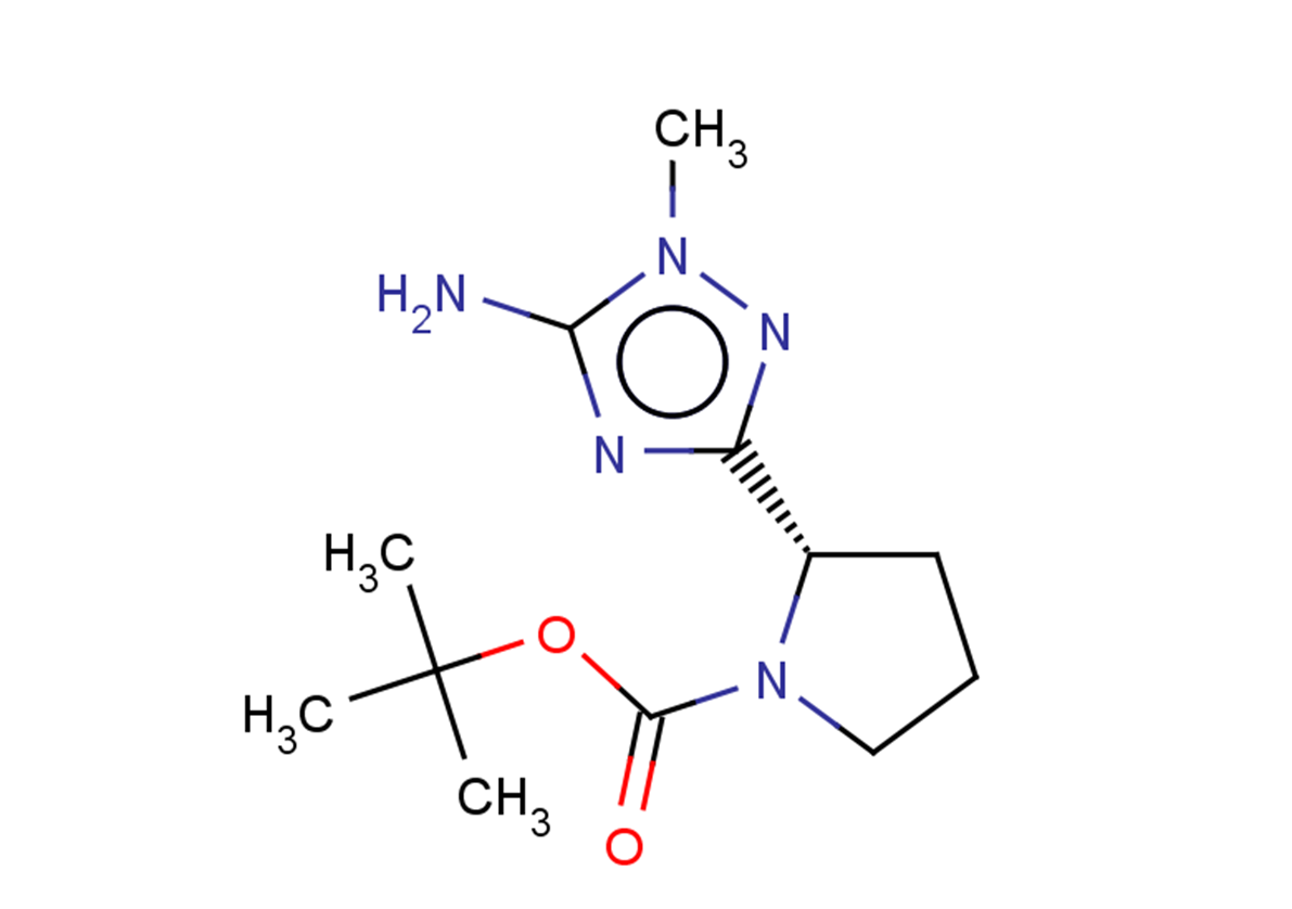 tert-butyl (2S)-2-(5-amino-1-methyl-1H-1,2,4-triazol-3-yl)pyrrolidine-1-carboxylate