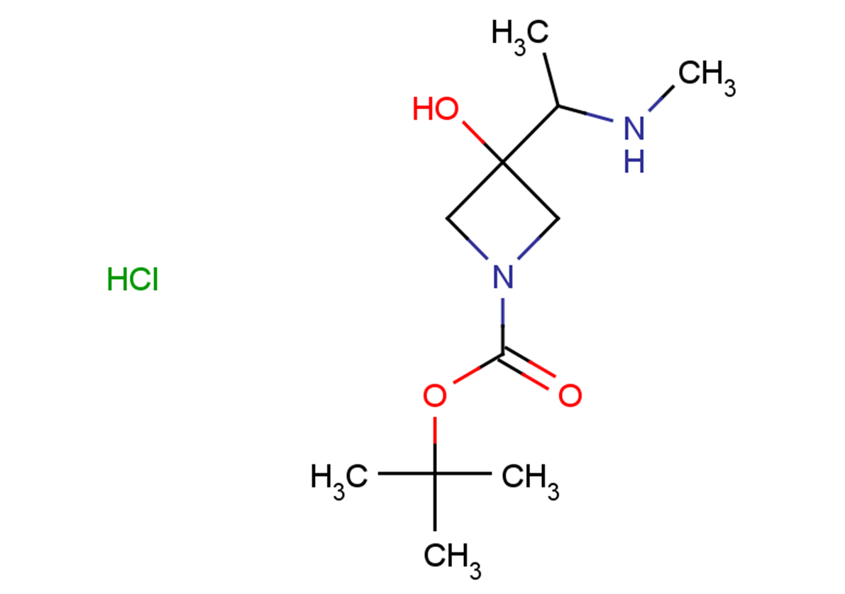 tert-butyl 3-hydroxy-3-[1-(methylamino)ethyl]azetidine-1-carboxylate hydrochloride