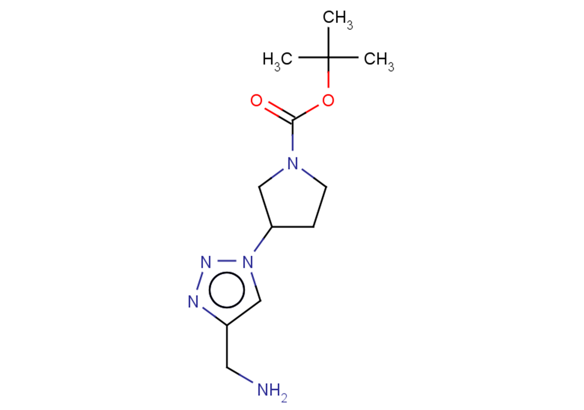 tert-butyl 3-[4-(aminomethyl)-1H-1,2,3-triazol-1-yl]pyrrolidine-1-carboxylate