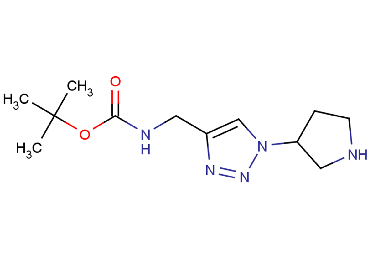 tert-butyl N-{[1-(pyrrolidin-3-yl)-1H-1,2,3-triazol-4-yl]methyl}carbamate