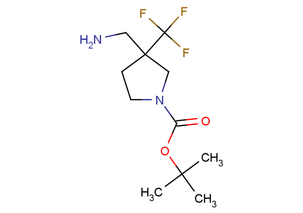 tert-butyl 3-(aminomethyl)-3-(trifluoromethyl)pyrrolidine-1-carboxylate