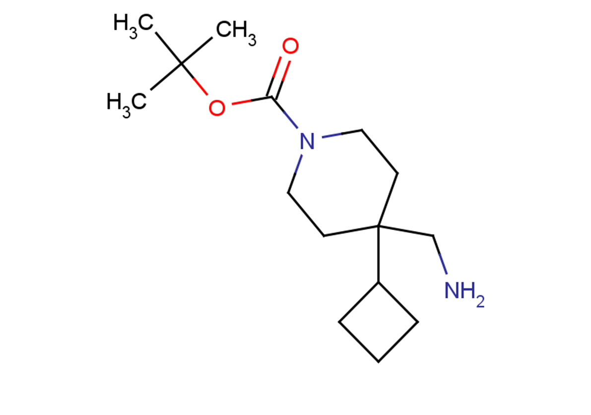 tert-butyl 4-(aminomethyl)-4-cyclobutylpiperidine-1-carboxylate