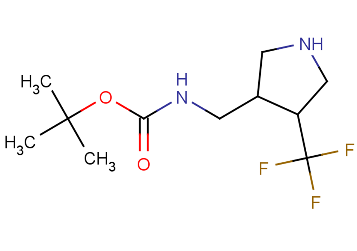 tert-butyl N-{[4-(trifluoromethyl)pyrrolidin-3-yl]methyl}carbamate