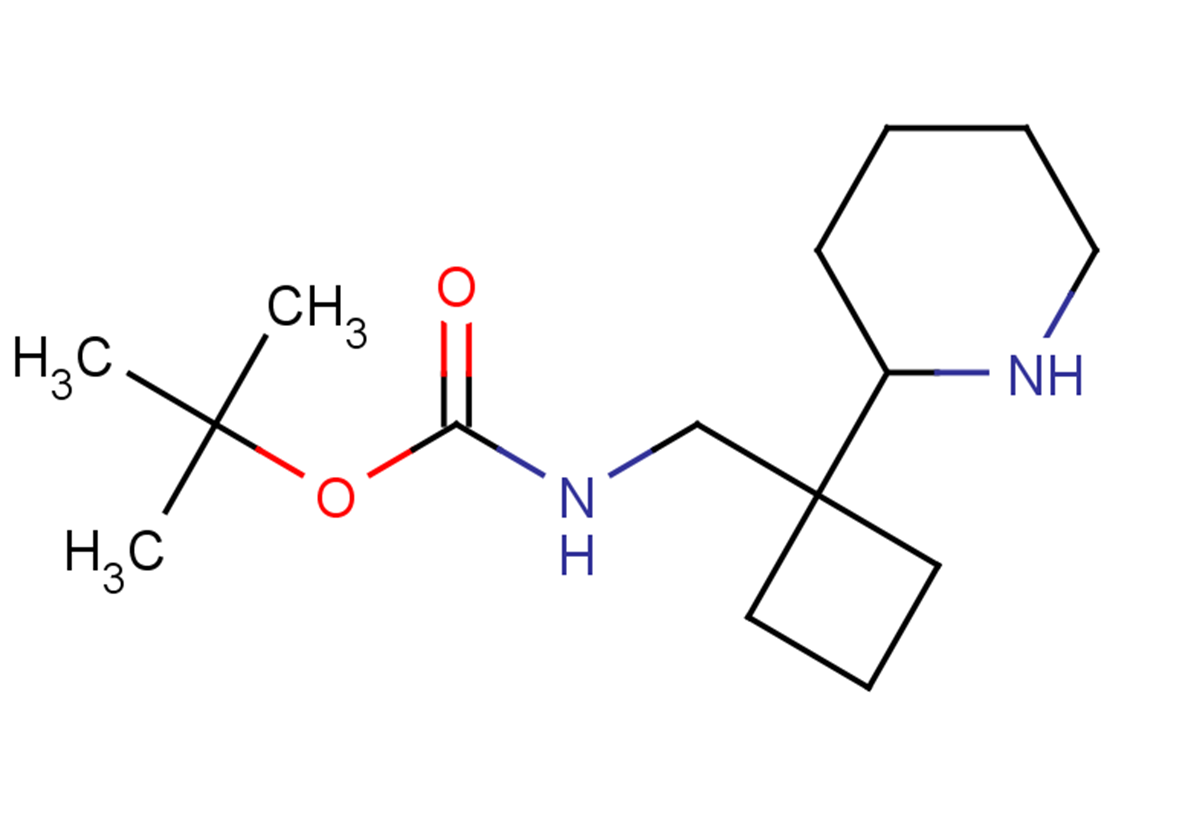tert-butyl N-{[1-(piperidin-2-yl)cyclobutyl]methyl}carbamate
