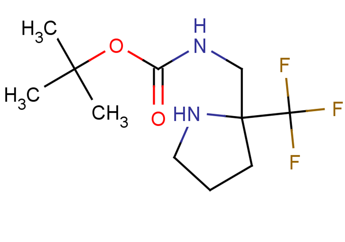 tert-butyl N-{[2-(trifluoromethyl)pyrrolidin-2-yl]methyl}carbamate
