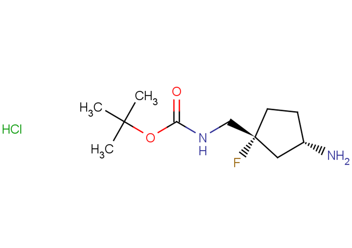 tert-butyl N-{[(1R,3S)-3-amino-1-fluorocyclopentyl]methyl}carbamate hydrochloride