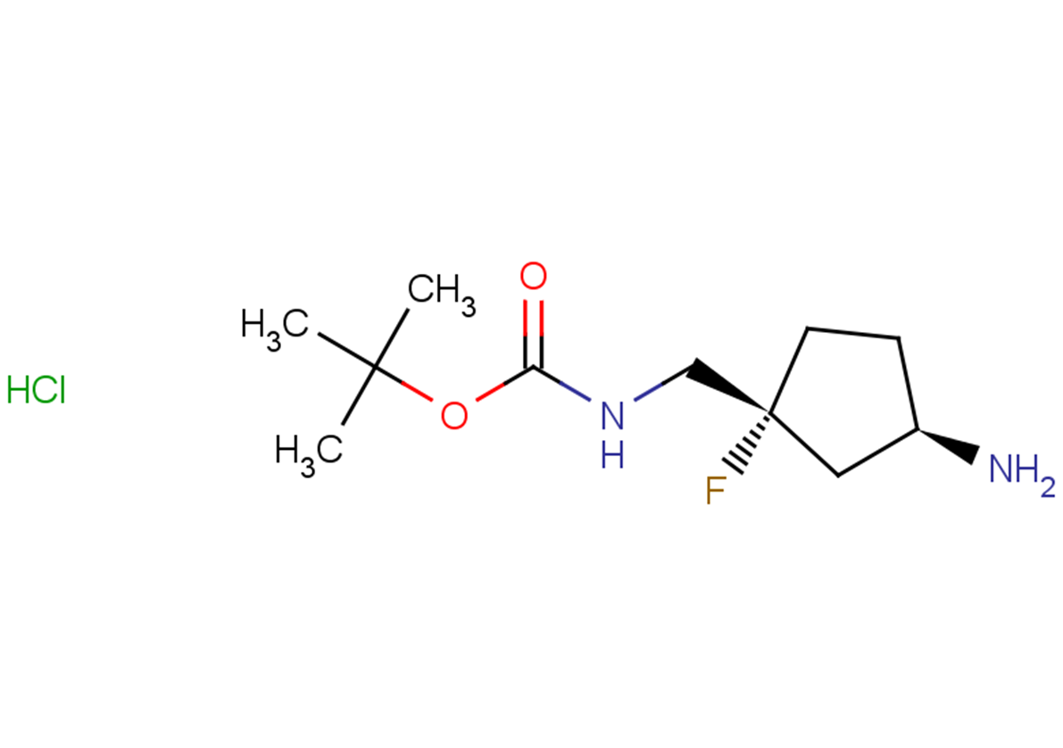 tert-butyl N-{[(1R,3R)-3-amino-1-fluorocyclopentyl]methyl}carbamate hydrochloride