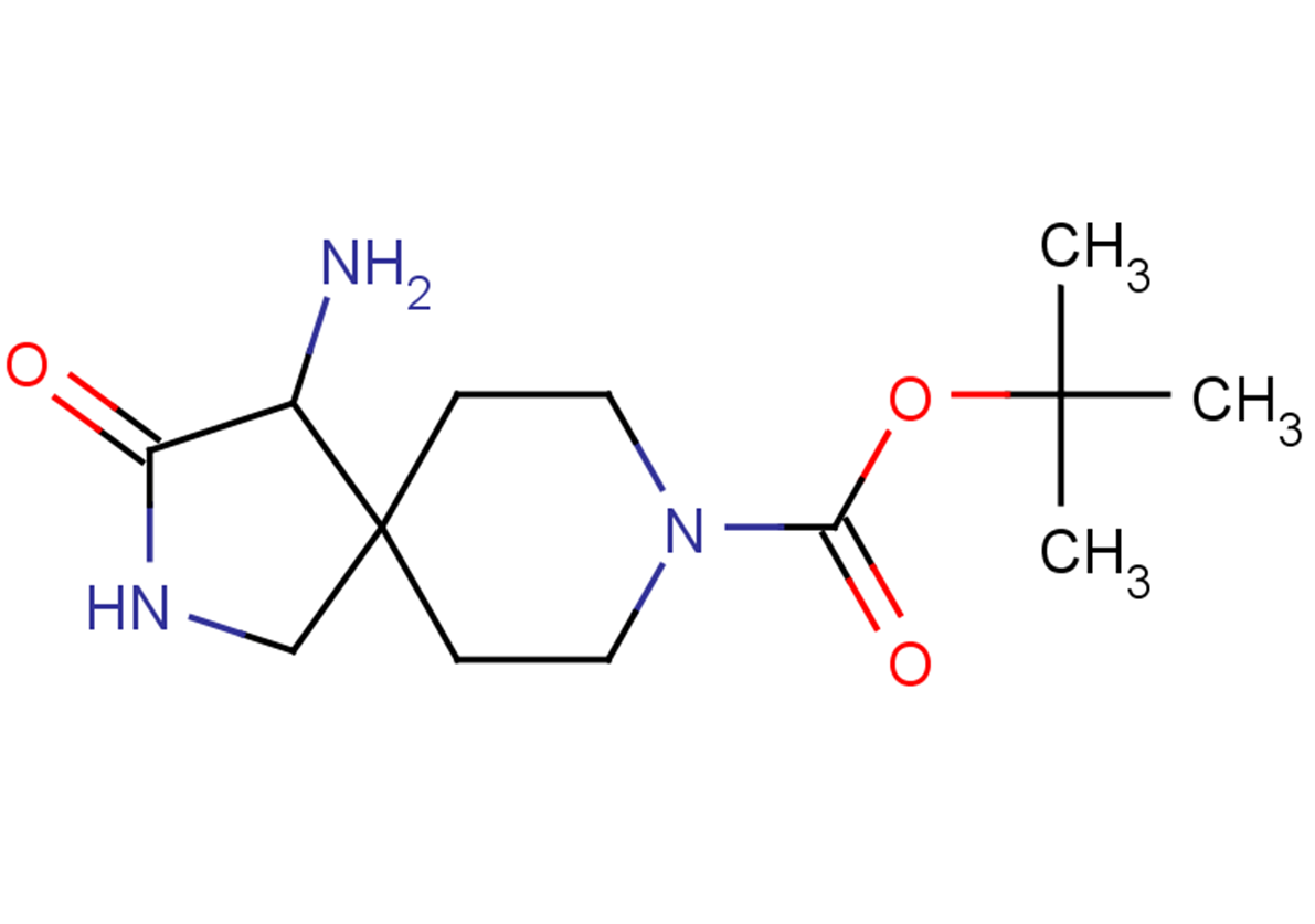 tert-butyl 4-amino-3-oxo-2,8-diazaspiro[4.5]decane-8-carboxylate
