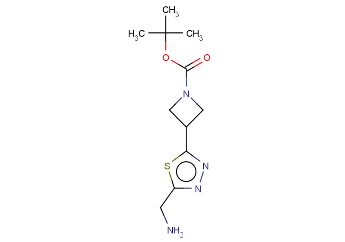 tert-butyl 3-[5-(aminomethyl)-1,3,4-thiadiazol-2-yl]azetidine-1-carboxylate