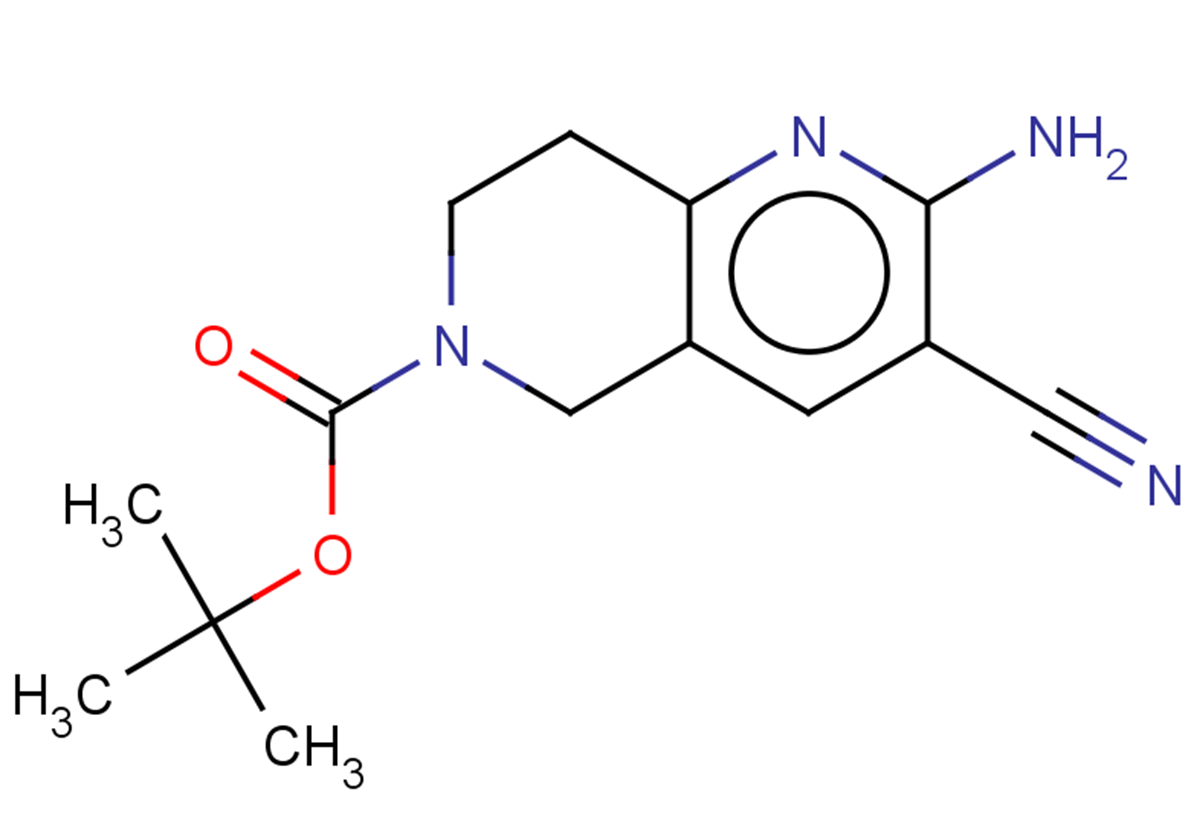 tert-butyl 2-amino-3-cyano-5,6,7,8-tetrahydro-1,6-naphthyridine-6-carboxylate