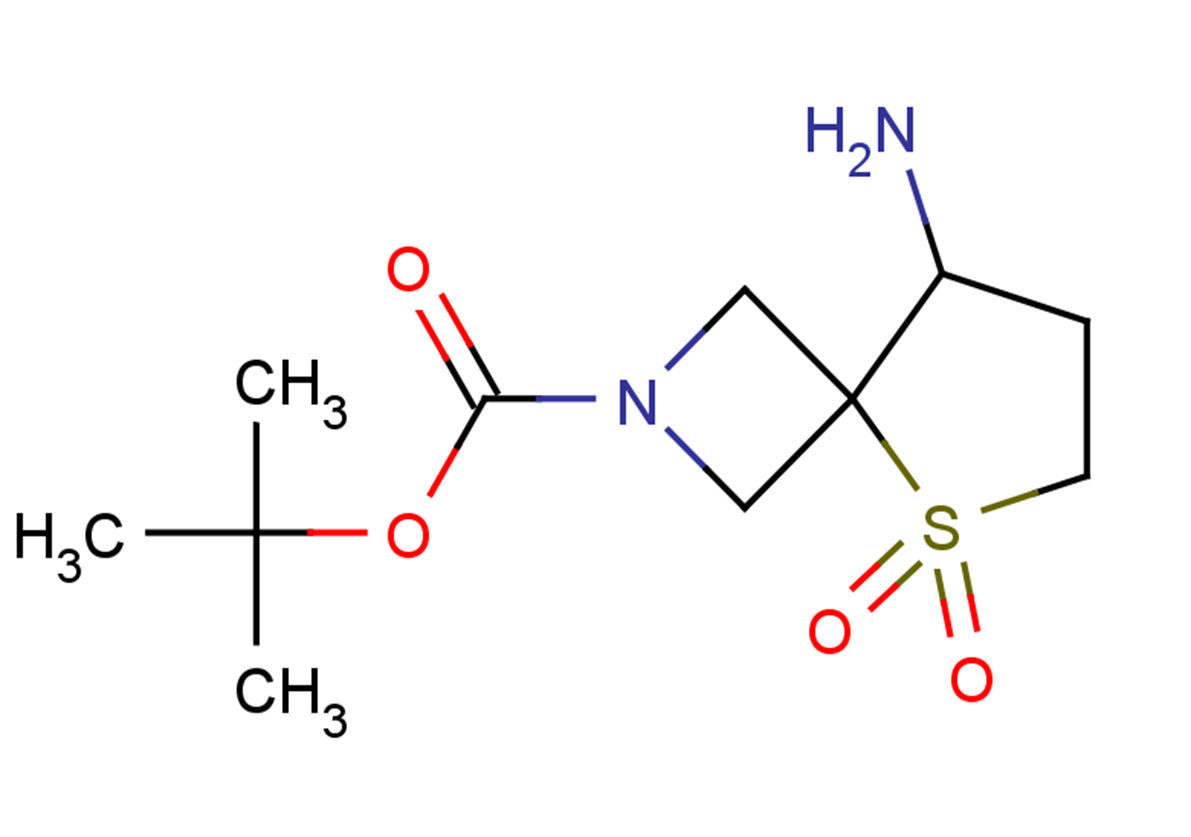 tert-butyl 8-amino-5,5-dioxo-5$l^{6}-thia-2-azaspiro[3.4]octane-2-carboxylate
