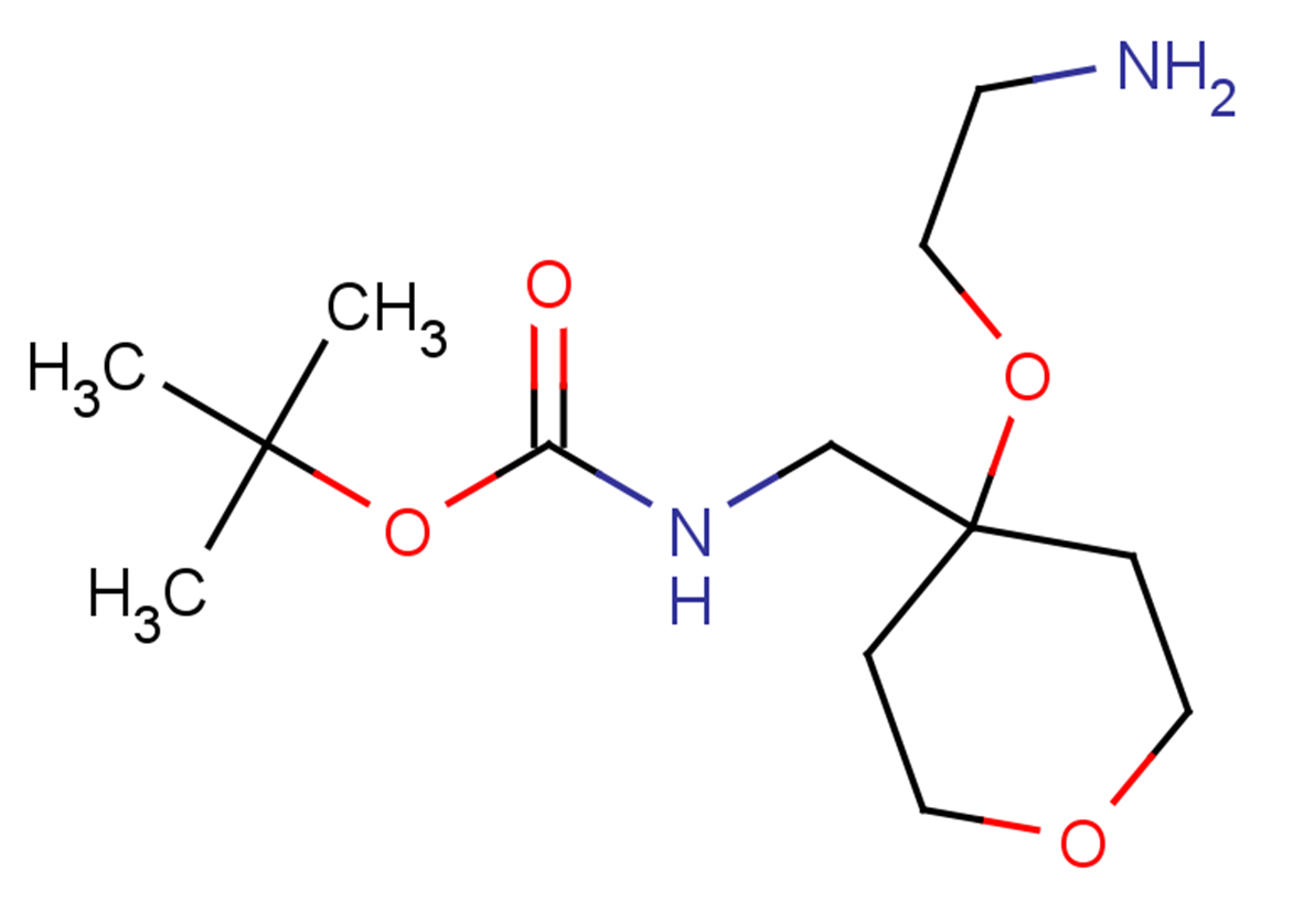 tert-butyl N-{[4-(2-aminoethoxy)oxan-4-yl]methyl}carbamate