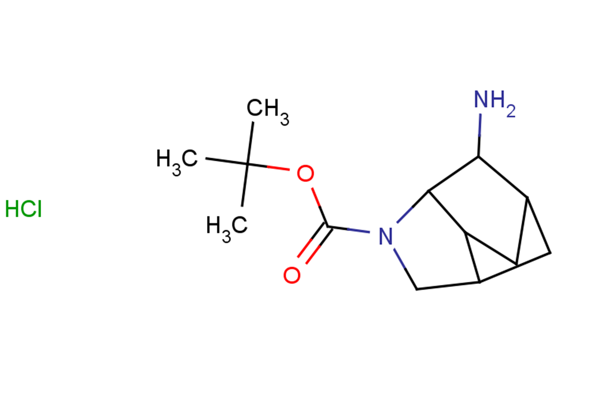 tert-butyl 2-amino-4-azatricyclo[4.2.1.0^{3,7}]nonane-4-carboxylate hydrochloride