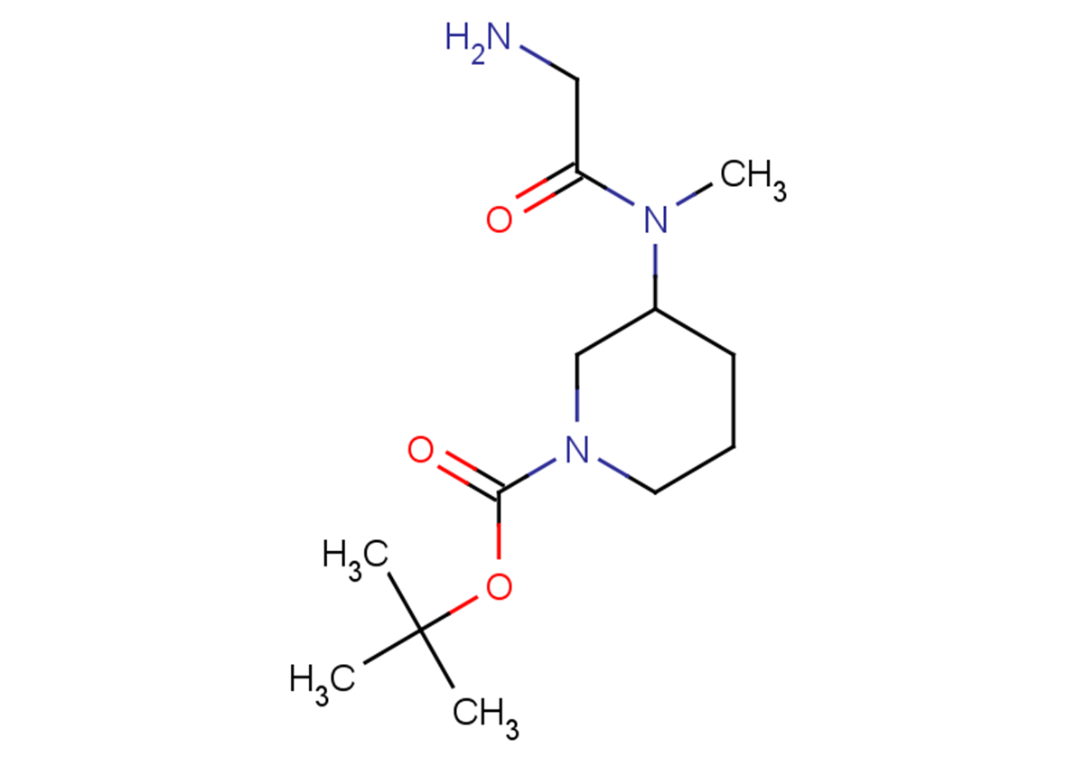 tert-butyl 3-(2-amino-N-methylacetamido)piperidine-1-carboxylate
