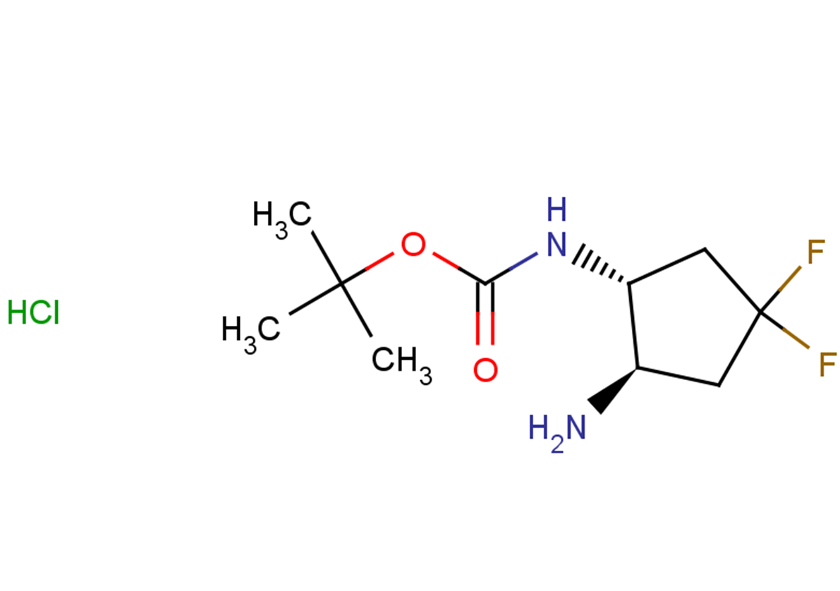 tert-butyl N-[(1R,2R)-2-amino-4,4-difluorocyclopentyl]carbamate hydrochloride
