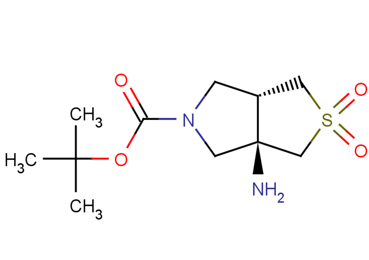 tert-butyl (3aR,6aS)-3a-amino-2,2-dioxo-hexahydro-1H-2$l^{6},5-thieno[3,4-c]pyrrole-5-carboxylate