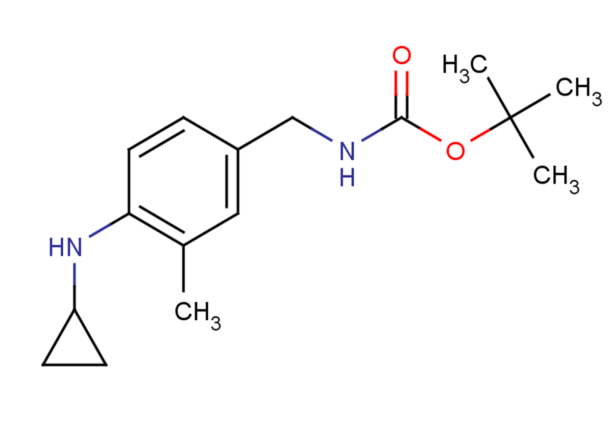 tert-butyl N-{[4-(cyclopropylamino)-3-methylphenyl]methyl}carbamate