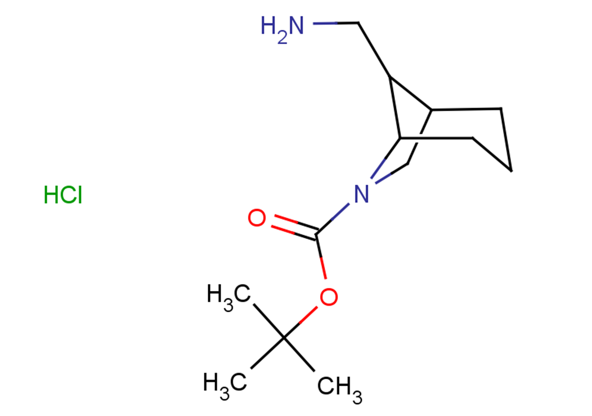 tert-butyl 8-(aminomethyl)-6-azabicyclo[3.2.1]octane-6-carboxylate hydrochloride