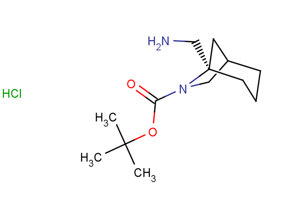 tert-butyl (5R)-5-(aminomethyl)-6-azabicyclo[3.2.1]octane-6-carboxylate hydrochloride