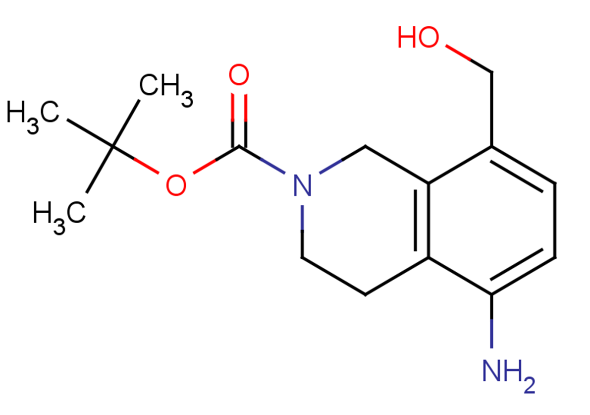 tert-butyl 5-amino-8-(hydroxymethyl)-1,2,3,4-tetrahydroisoquinoline-2-carboxylate