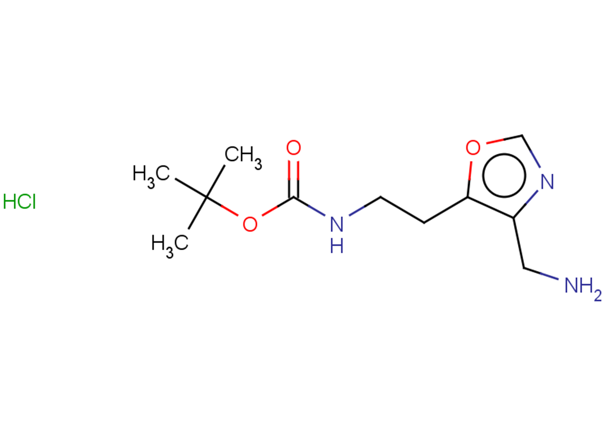 tert-butyl N-{2-[4-(aminomethyl)-1,3-oxazol-5-yl]ethyl}carbamate hydrochloride