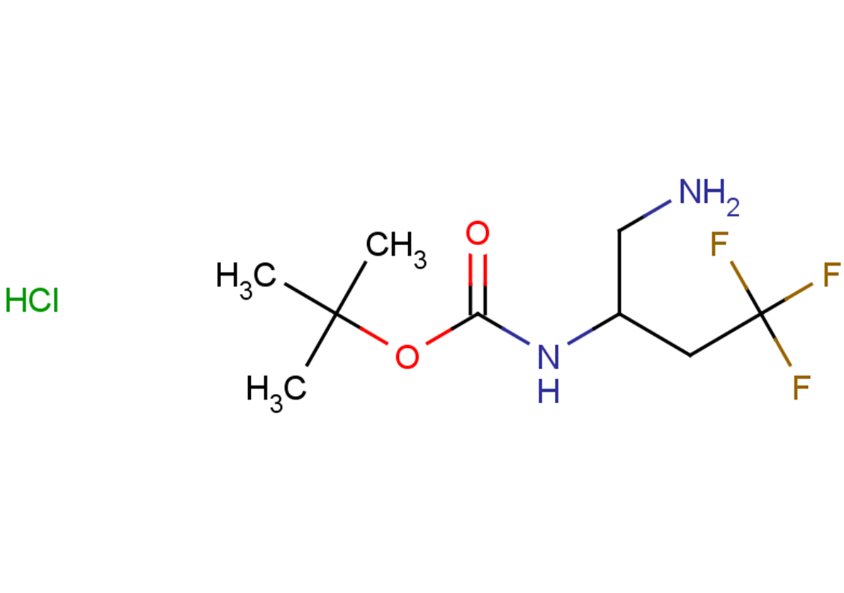 tert-butyl N-(1-amino-4,4,4-trifluorobutan-2-yl)carbamate hydrochloride