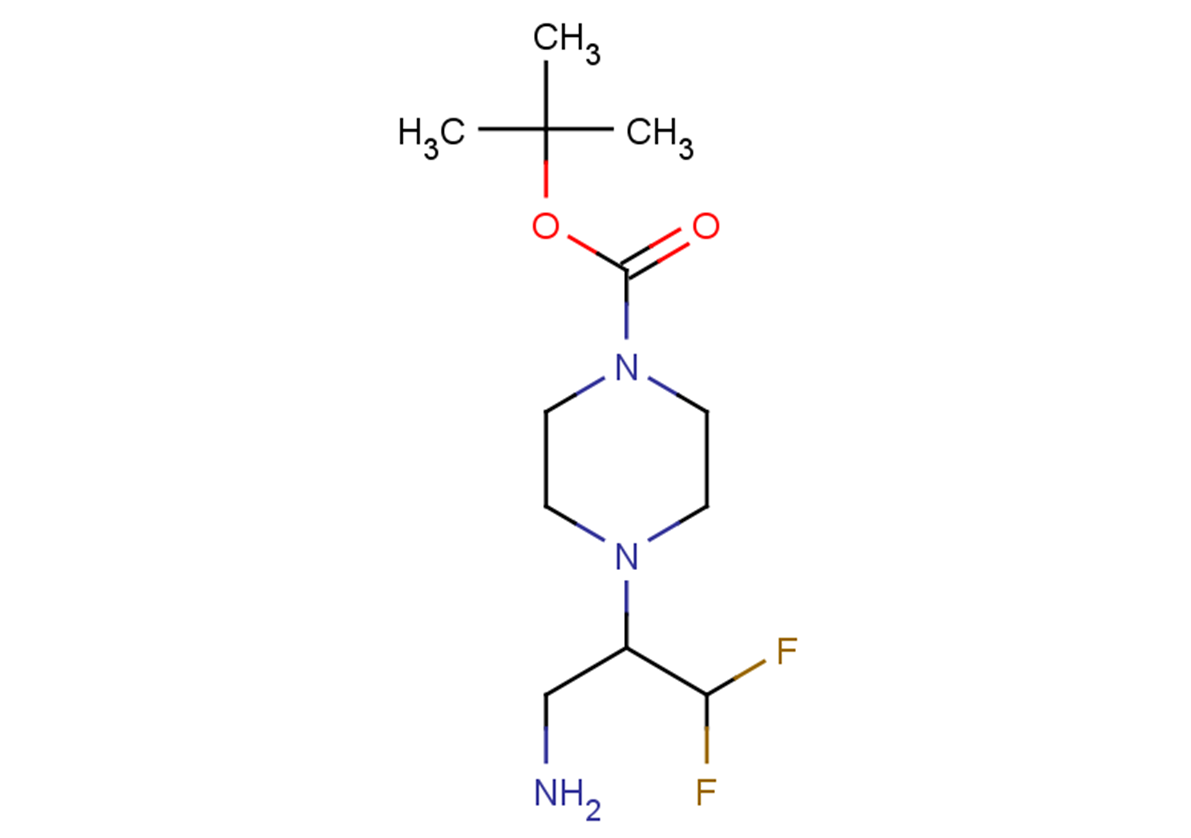 tert-butyl 4-(3-amino-1,1-difluoropropan-2-yl)piperazine-1-carboxylate