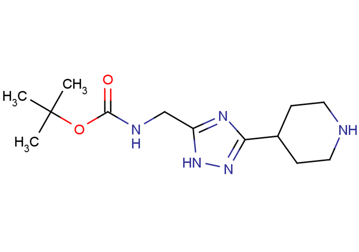 tert-butyl N-{[3-(piperidin-4-yl)-1H-1,2,4-triazol-5-yl]methyl}carbamate