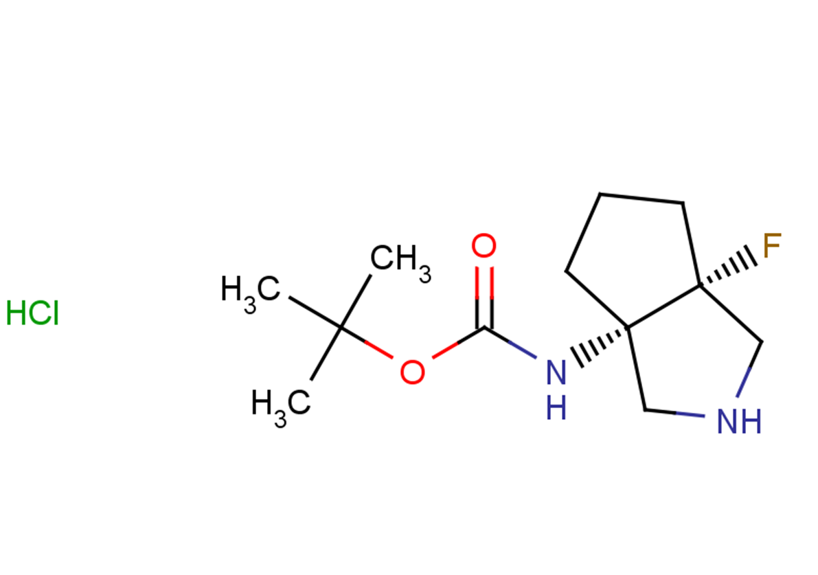 tert-butyl N-[(3aS,6aR)-6a-fluoro-octahydrocyclopenta[c]pyrrol-3a-yl]carbamate hydrochloride