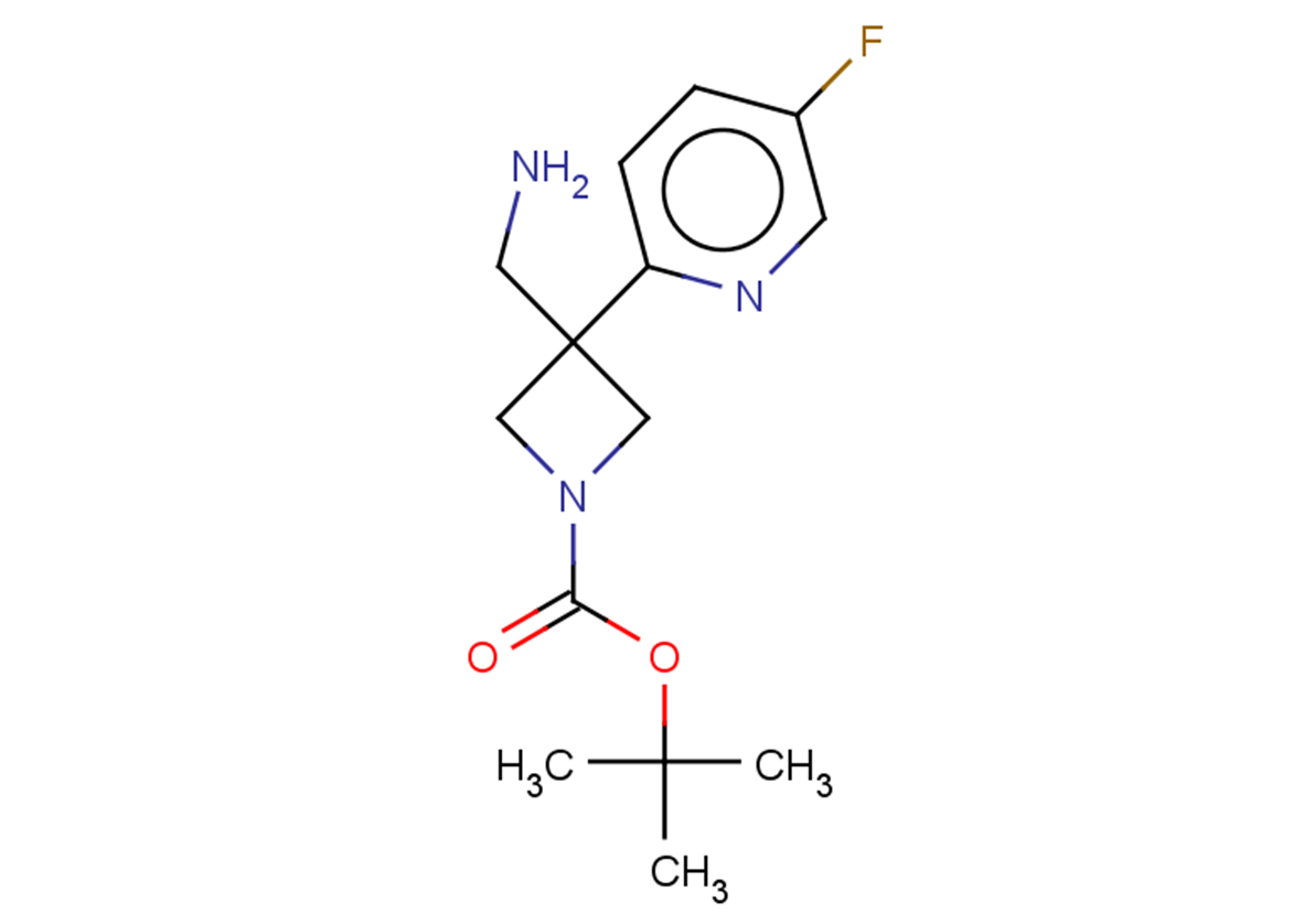 tert-butyl 3-(aminomethyl)-3-(5-fluoropyridin-2-yl)azetidine-1-carboxylate