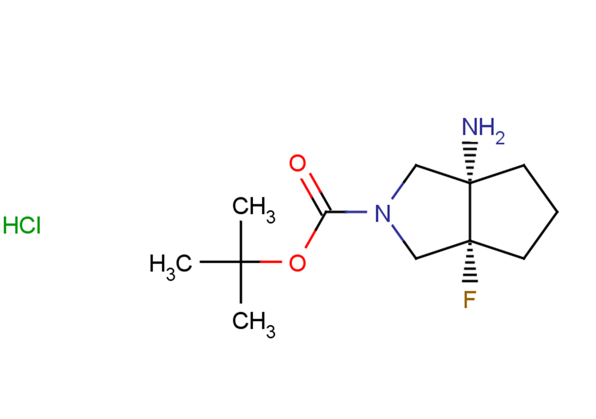 tert-butyl (3aS,6aR)-3a-amino-6a-fluoro-octahydrocyclopenta[c]pyrrole-2-carboxylate hydrochloride