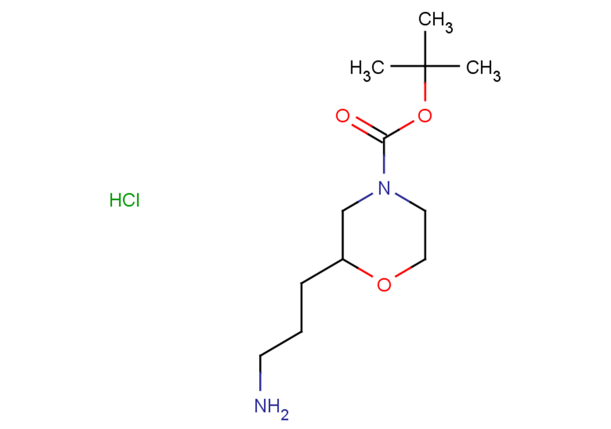 tert-butyl 2-(3-aminopropyl)morpholine-4-carboxylate hydrochloride