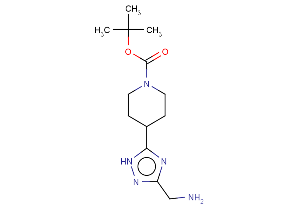tert-butyl 4-[3-(aminomethyl)-1H-1,2,4-triazol-5-yl]piperidine-1-carboxylate