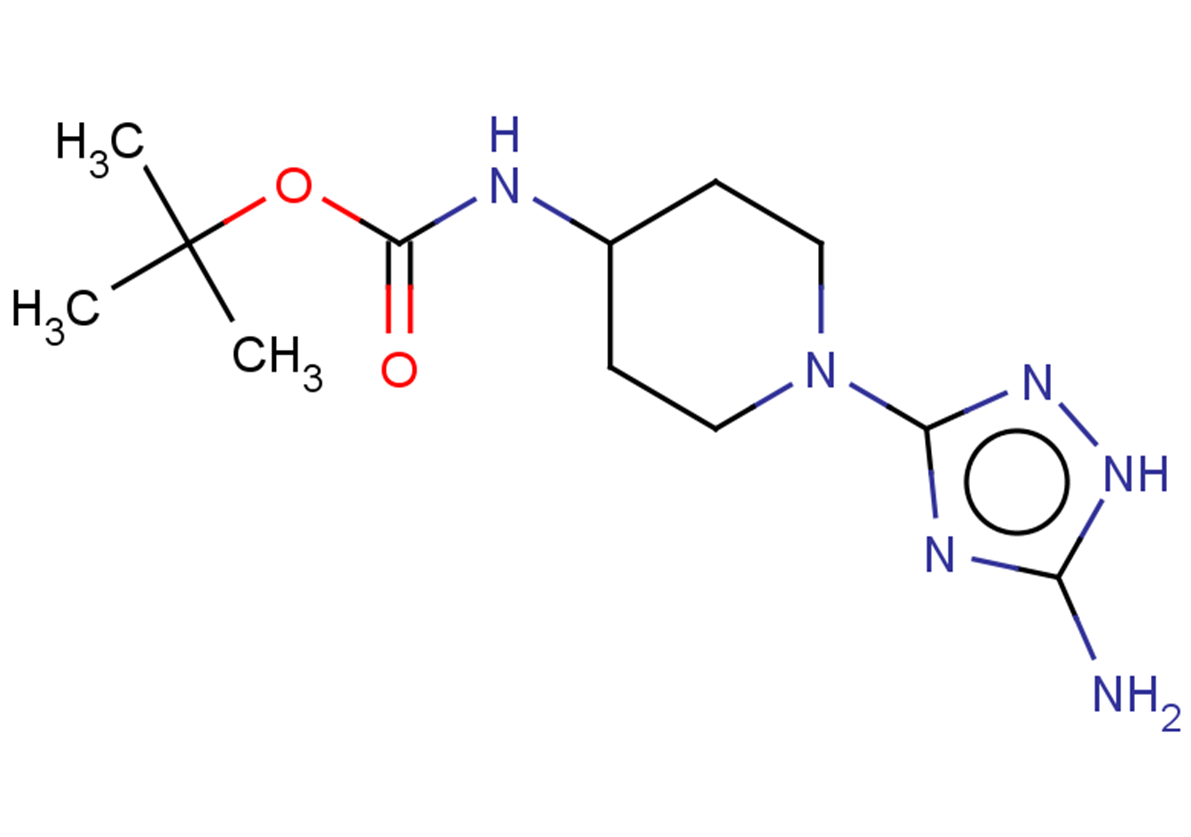 tert-butyl N-[1-(5-amino-1H-1,2,4-triazol-3-yl)piperidin-4-yl]carbamate