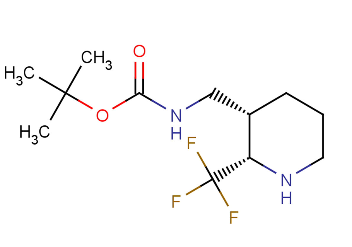 tert-butyl N-{[(2S,3S)-2-(trifluoromethyl)piperidin-3-yl]methyl}carbamate
