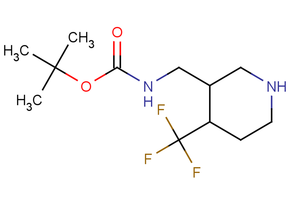 tert-butyl N-{[4-(trifluoromethyl)piperidin-3-yl]methyl}carbamate
