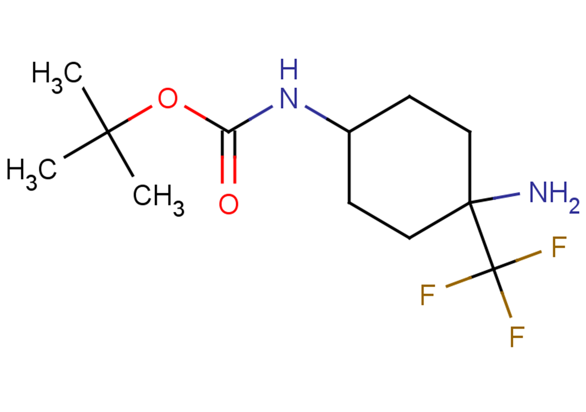 tert-butyl N-[4-amino-4-(trifluoromethyl)cyclohexyl]carbamate