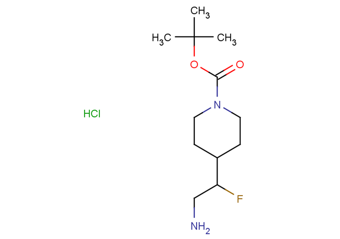 tert-butyl 4-(2-amino-1-fluoroethyl)piperidine-1-carboxylate hydrochloride