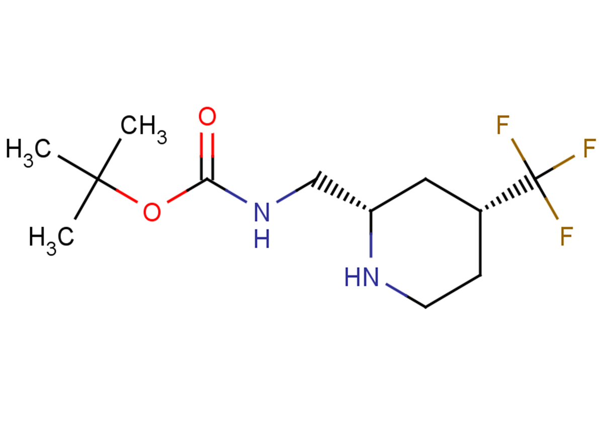 tert-butyl N-{[(2S,4R)-4-(trifluoromethyl)piperidin-2-yl]methyl}carbamate