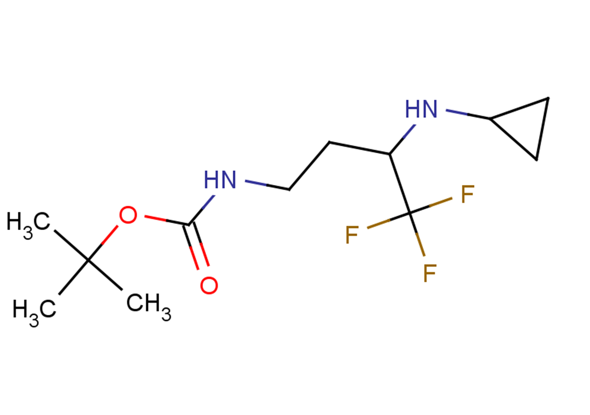 tert-butyl N-[3-(cyclopropylamino)-4,4,4-trifluorobutyl]carbamate