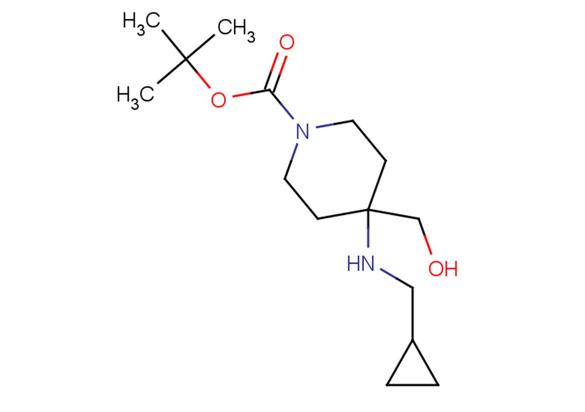tert-butyl 4-[(cyclopropylmethyl)amino]-4-(hydroxymethyl)piperidine-1-carboxylate