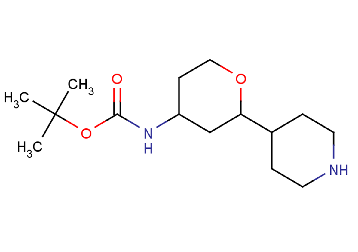 tert-butyl N-[2-(piperidin-4-yl)oxan-4-yl]carbamate