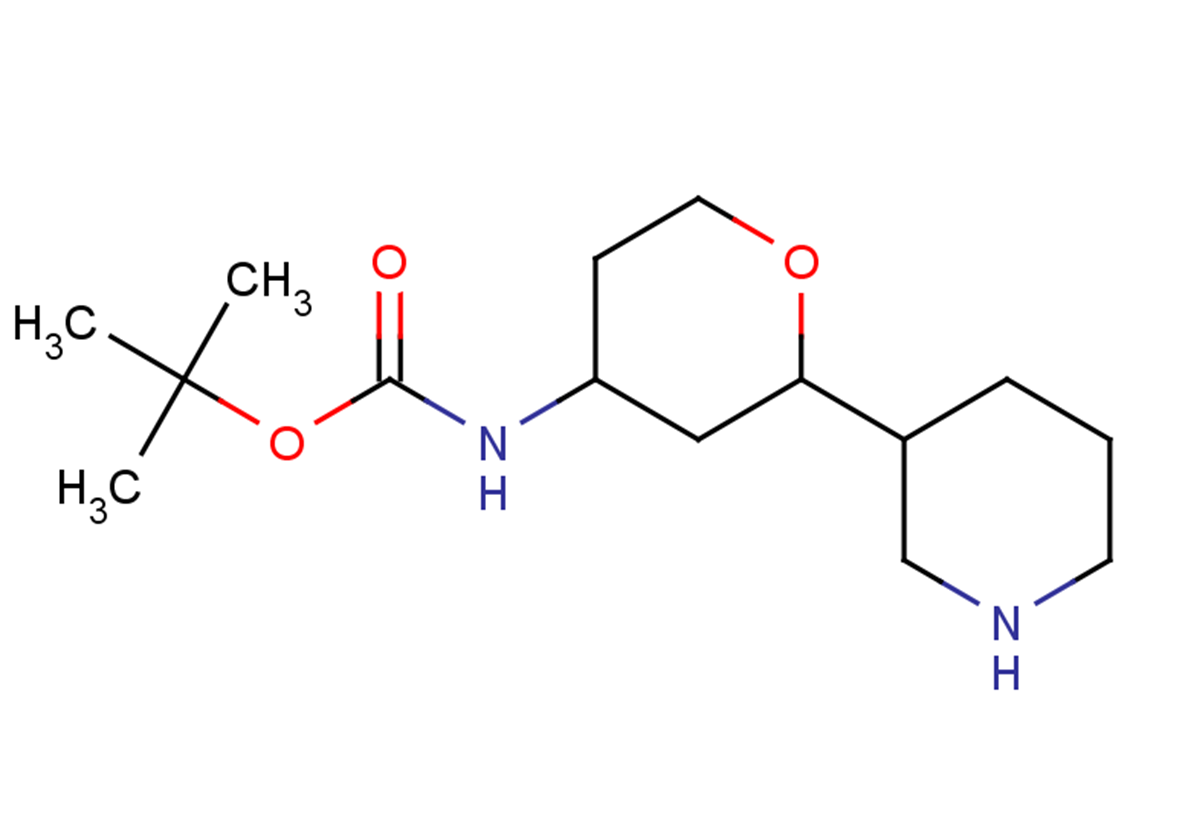 tert-butyl N-[2-(piperidin-3-yl)oxan-4-yl]carbamate