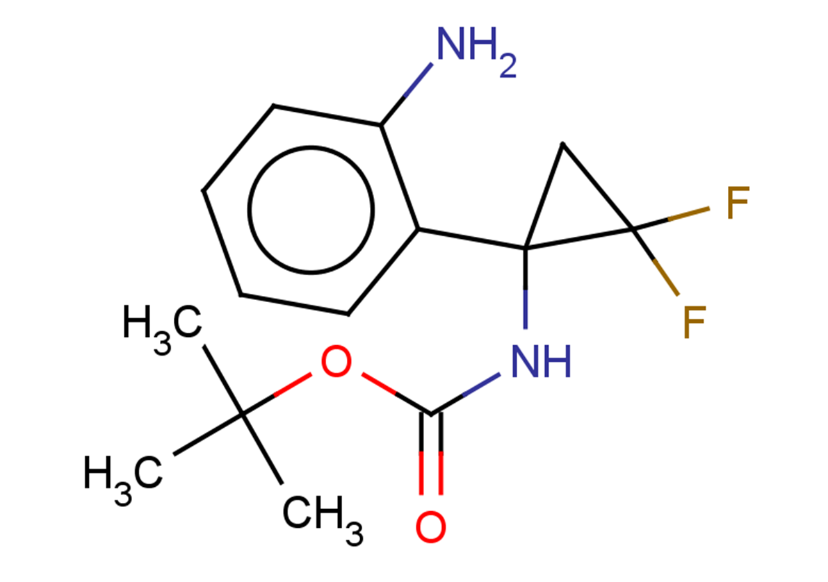 tert-butyl N-[1-(2-aminophenyl)-2,2-difluorocyclopropyl]carbamate