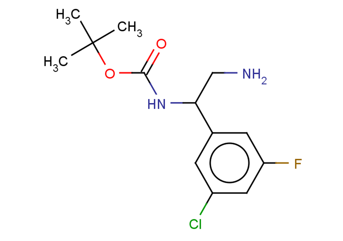 tert-butyl N-[2-amino-1-(3-chloro-5-fluorophenyl)ethyl]carbamate